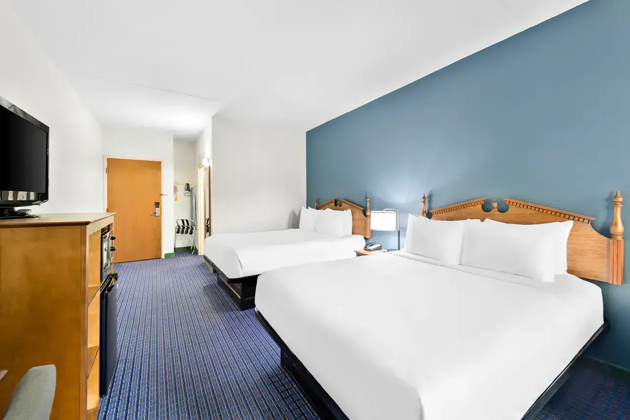 Spacious room with two Queen Beds and a Private Balcony