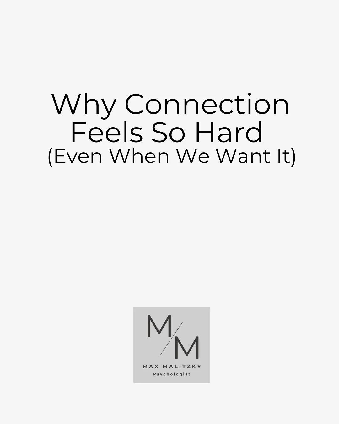 Loneliness doesn&rsquo;t disappear the moment you&rsquo;re around people again.
Sometimes connection feels unsafe because your mind learned to protect you from disappointment.

Therapy helps you relearn safety &mdash; in yourself and in others.

#men