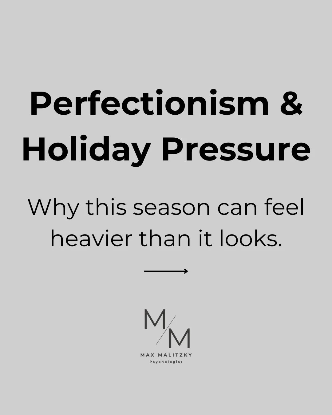 This time of year carries a quiet but powerful expectation: to create the perfect holiday. The perfect gathering, the perfect mood, the perfect family moment. Many people feel it long before the decorations go up&mdash;the sense that anything less th