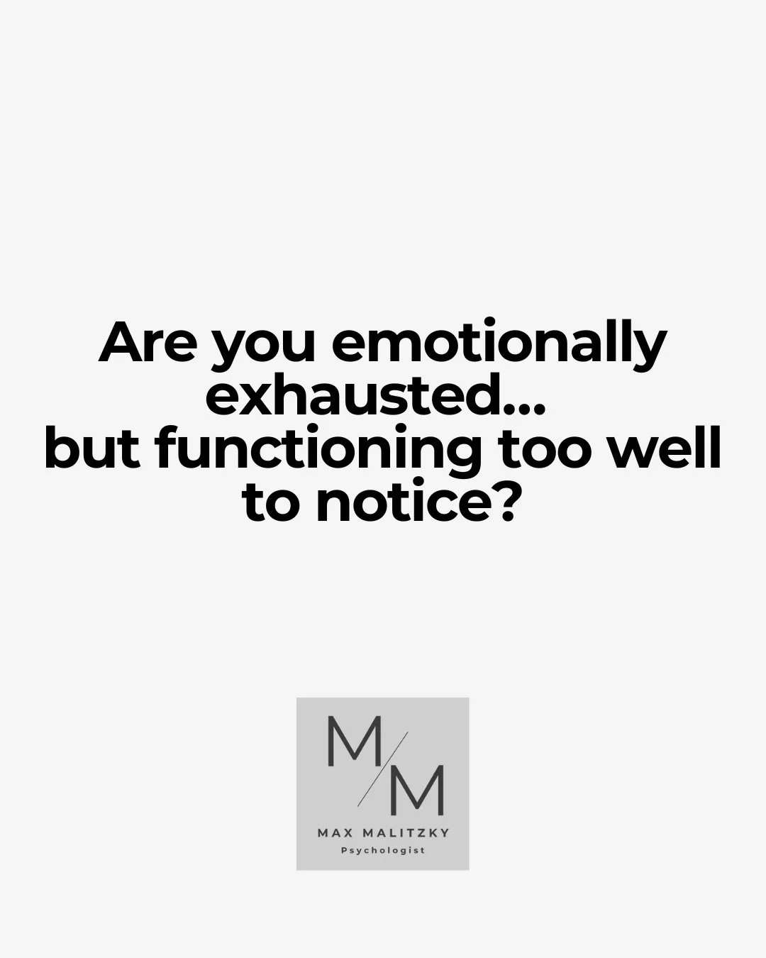 We often notice emotional exhaustion only when everything finally slows down.

Long before you feel &ldquo;burnt out,&rdquo; the mind usually sends subtler signals&mdash;numbness, irritability, disconnection, or the sense that you&rsquo;re moving thr
