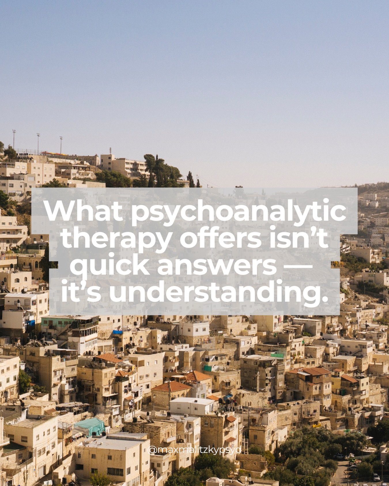 Many people come to therapy already knowing what they want to change &mdash; anxiety, relationships, patterns that don&rsquo;t seem to shift.

Psychoanalytic therapy focuses less on quick fixes and more on understanding why these patterns exist in th