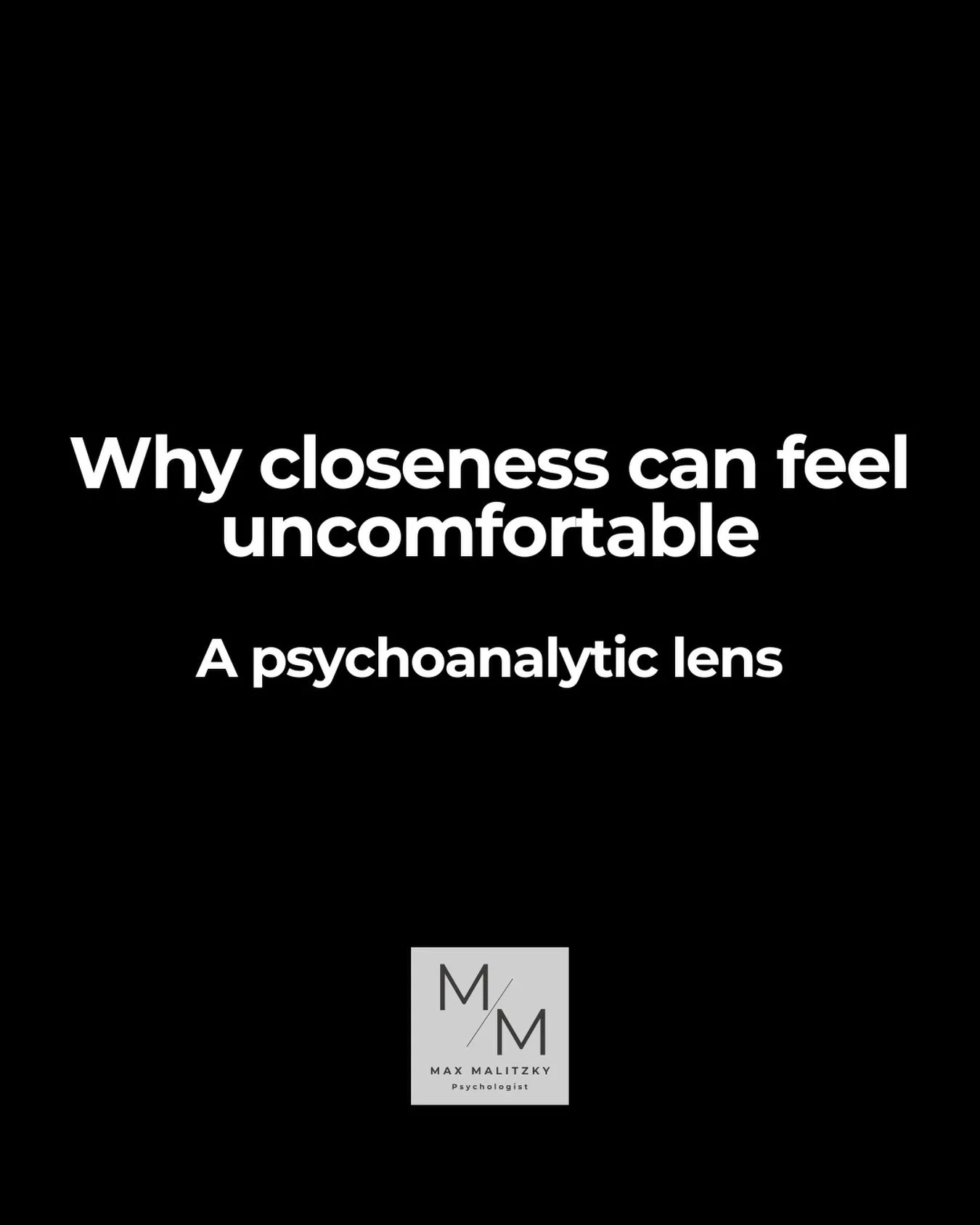 Sometimes what we want most &mdash; connection, closeness, being understood &mdash; can also feel the most uncomfortable.

You might notice yourself pulling away when things start to feel too close.
Or feeling uneasy when someone shows care or consis