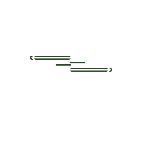 Two stick figures facing each other with arrows showing social distancing, one arrow pointing to the left and the other to the right.