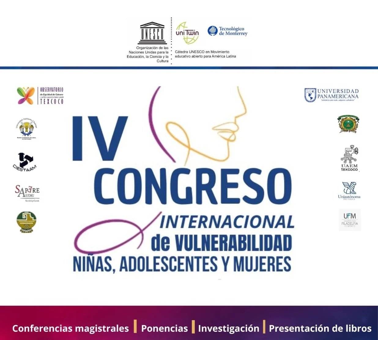 IV Congreso Internacional de Vulnerabilidad, niñas, adolescentes y mujeres | 2025