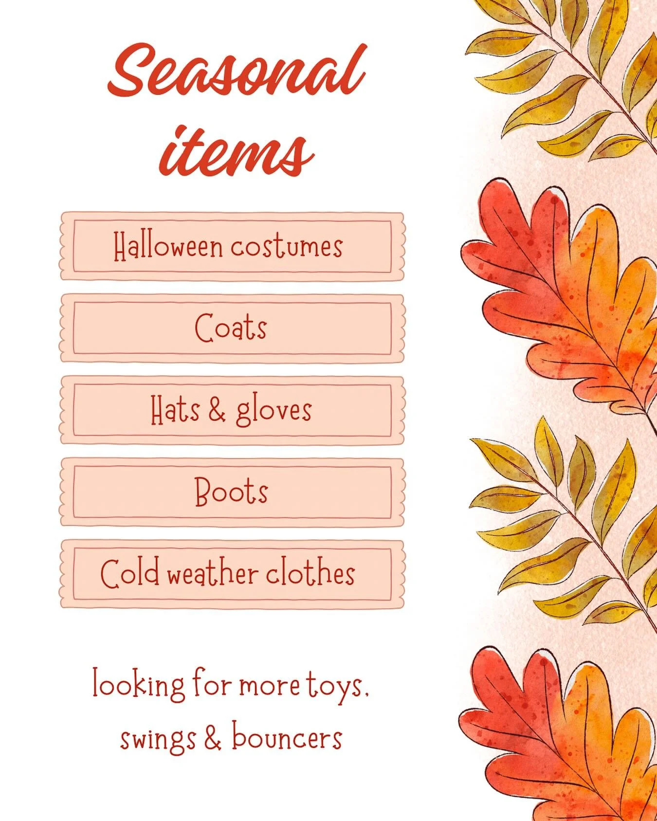 Consigning with us? We are accepting cold weather clothes 🧥