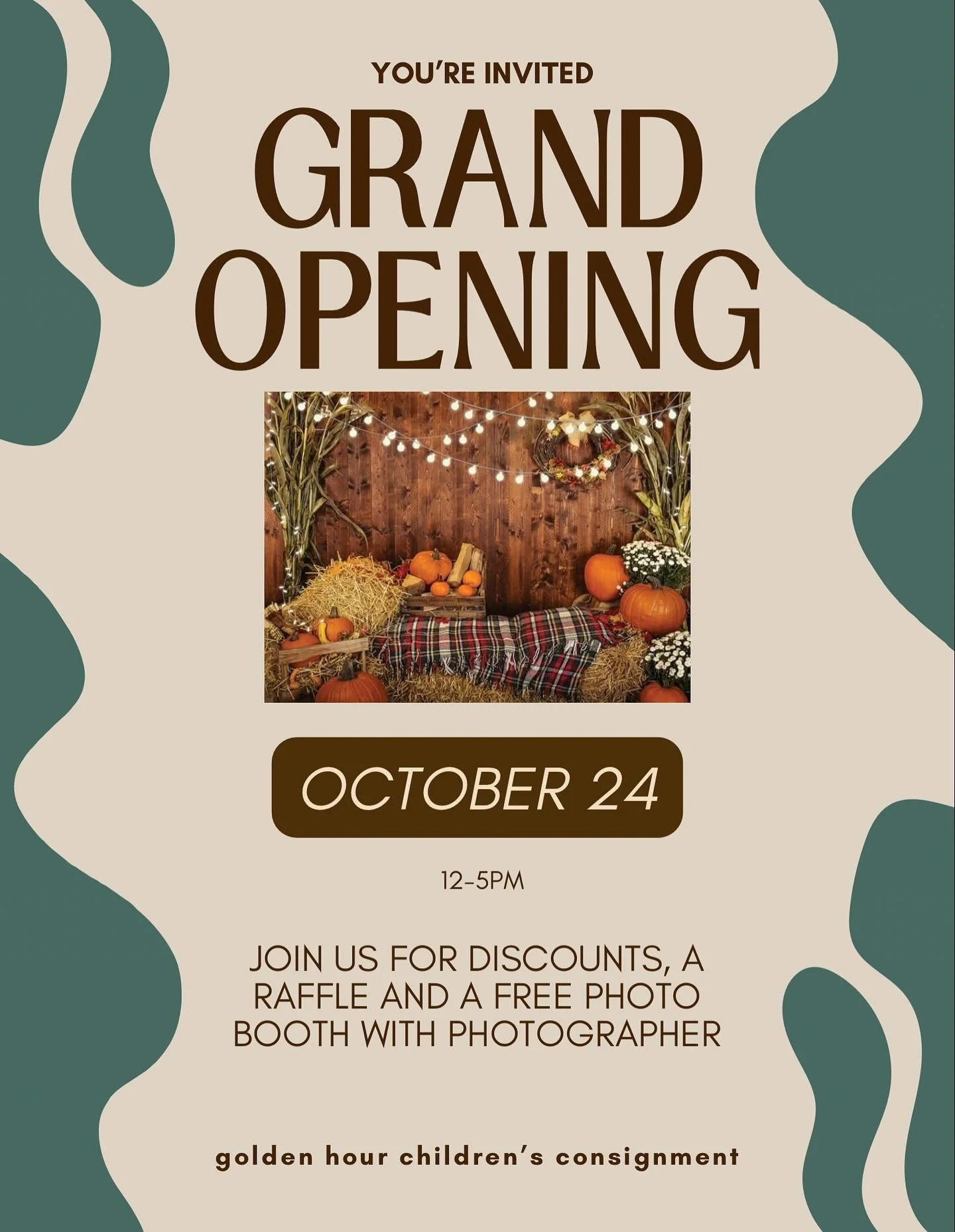 ⭐️GRAND OPENING⭐️
Friday, October 24 ⚪️ 12-5pm

☑️ 10% off the entire store
☑️12-2 free fall themed Photo Booth with @acadiaricephotography 
☑️in store raffle to win a $50 gift card - winner announced via social media at the end of the day