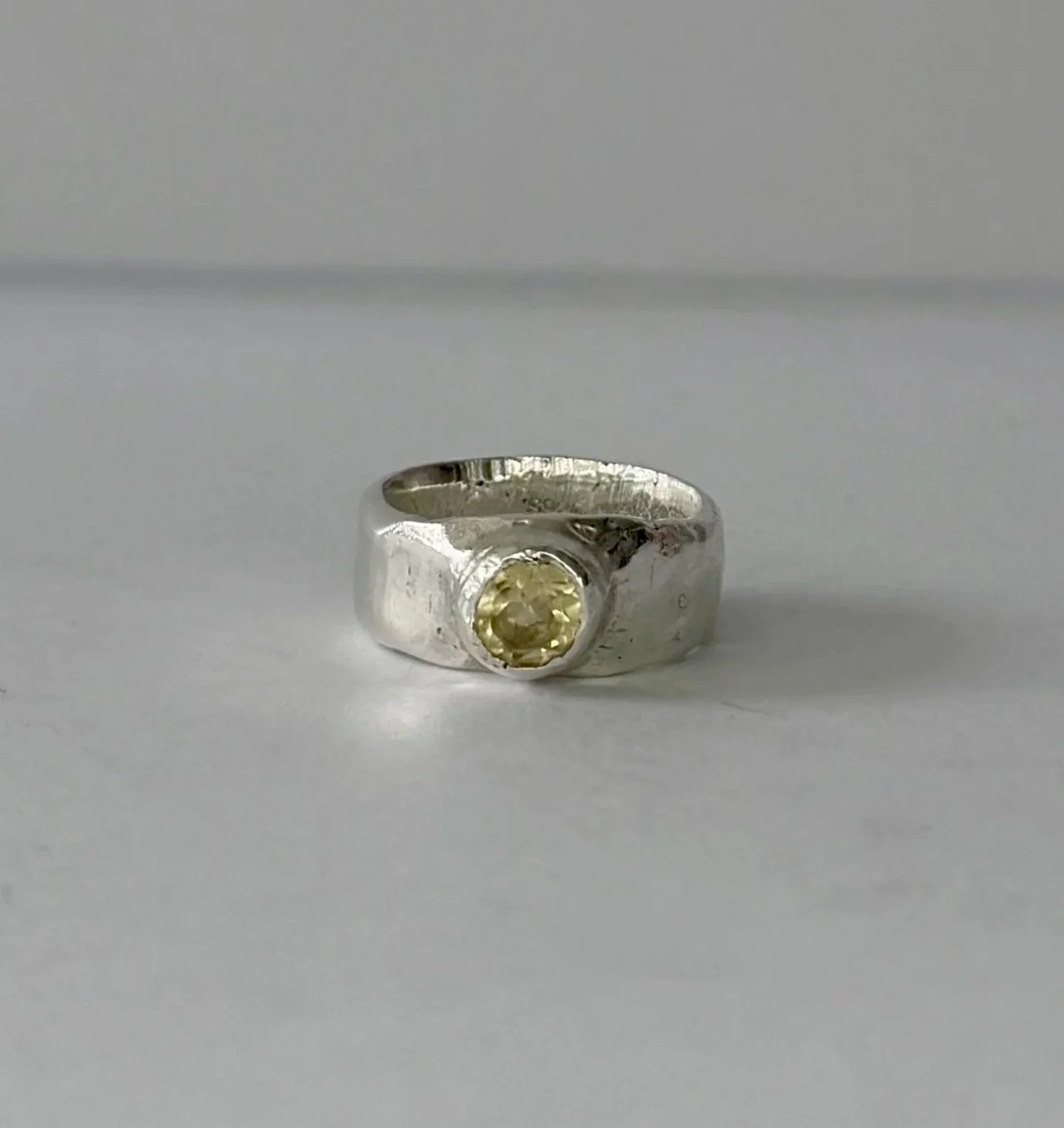 Lemon Quartz Ring size 7