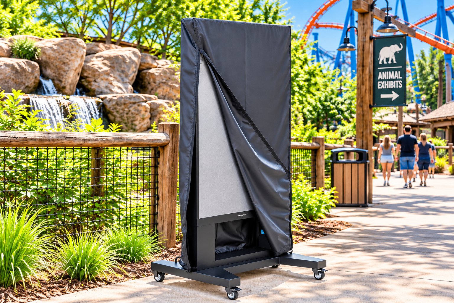 How Attractions Can Protect Outdoor Equipment Between Seasons with Custom Covers