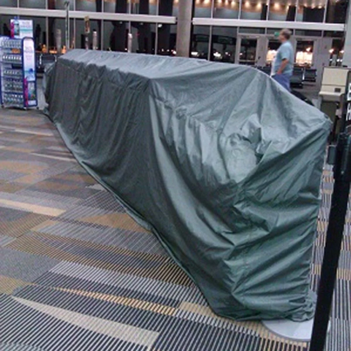 Kiosk cover made by Equip for Tampa International Airport