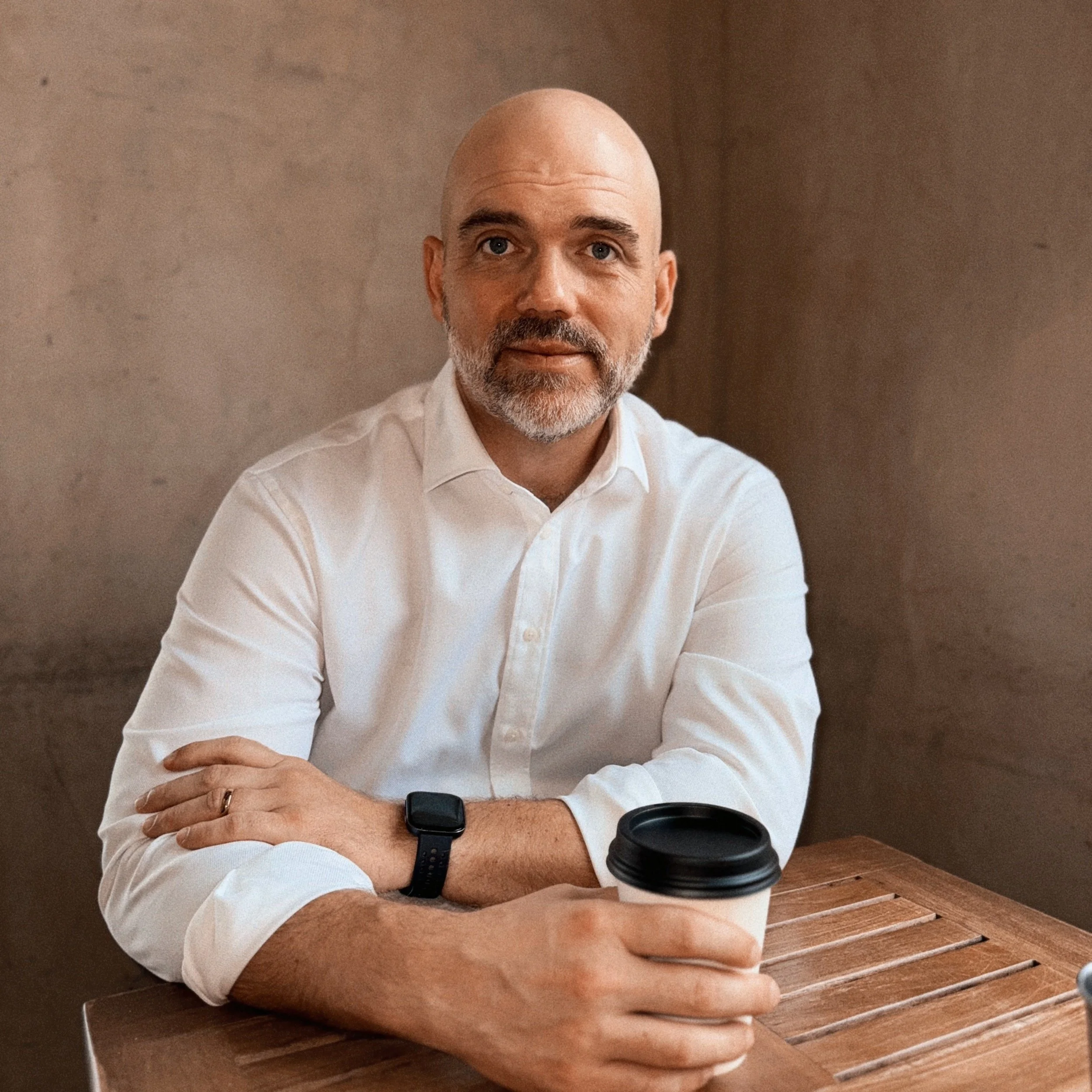 Ben Esch, LMFT, at a coffee shop in San Marino, CA.