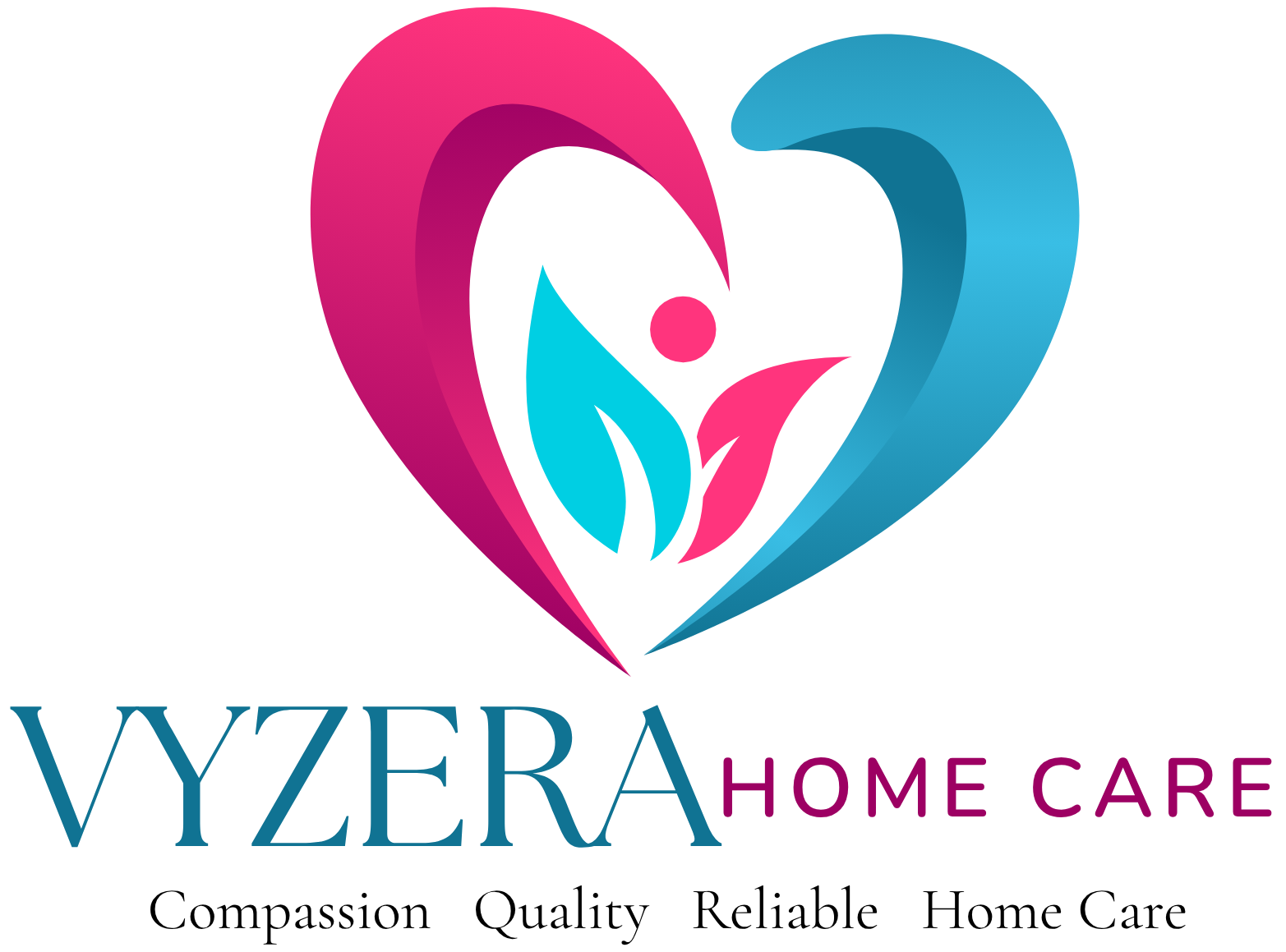 Vyzera Home Health logo symbolizing compassionate, reliable, quality, home care in Maryland.