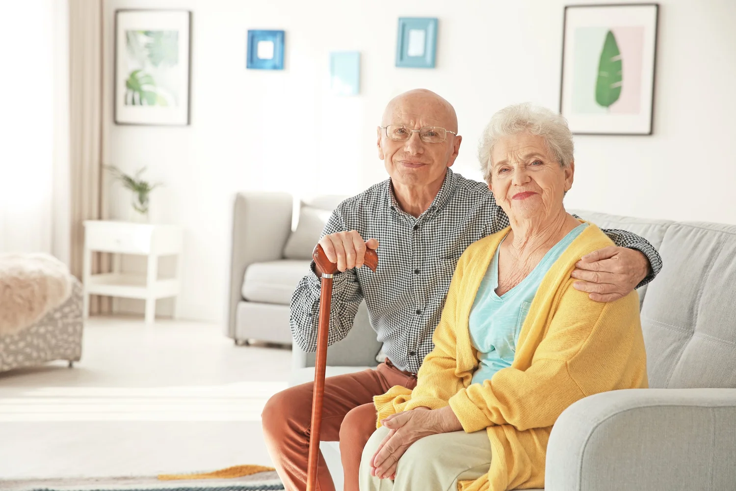 Older adults enjoying life at home