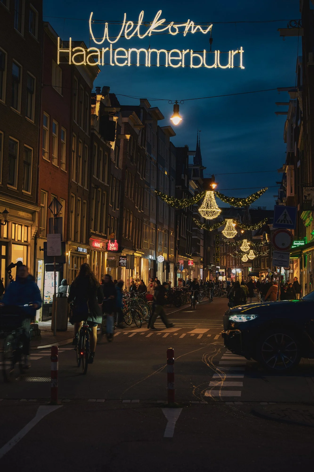 Winter Amsterdam street photography - Welkom Haarlemmerbuurt