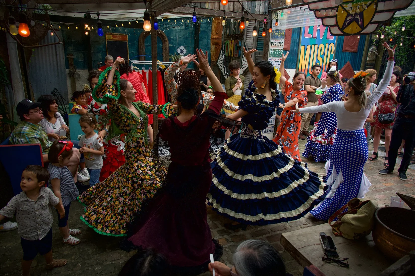 Flamenco dancers performing live, New Orleans