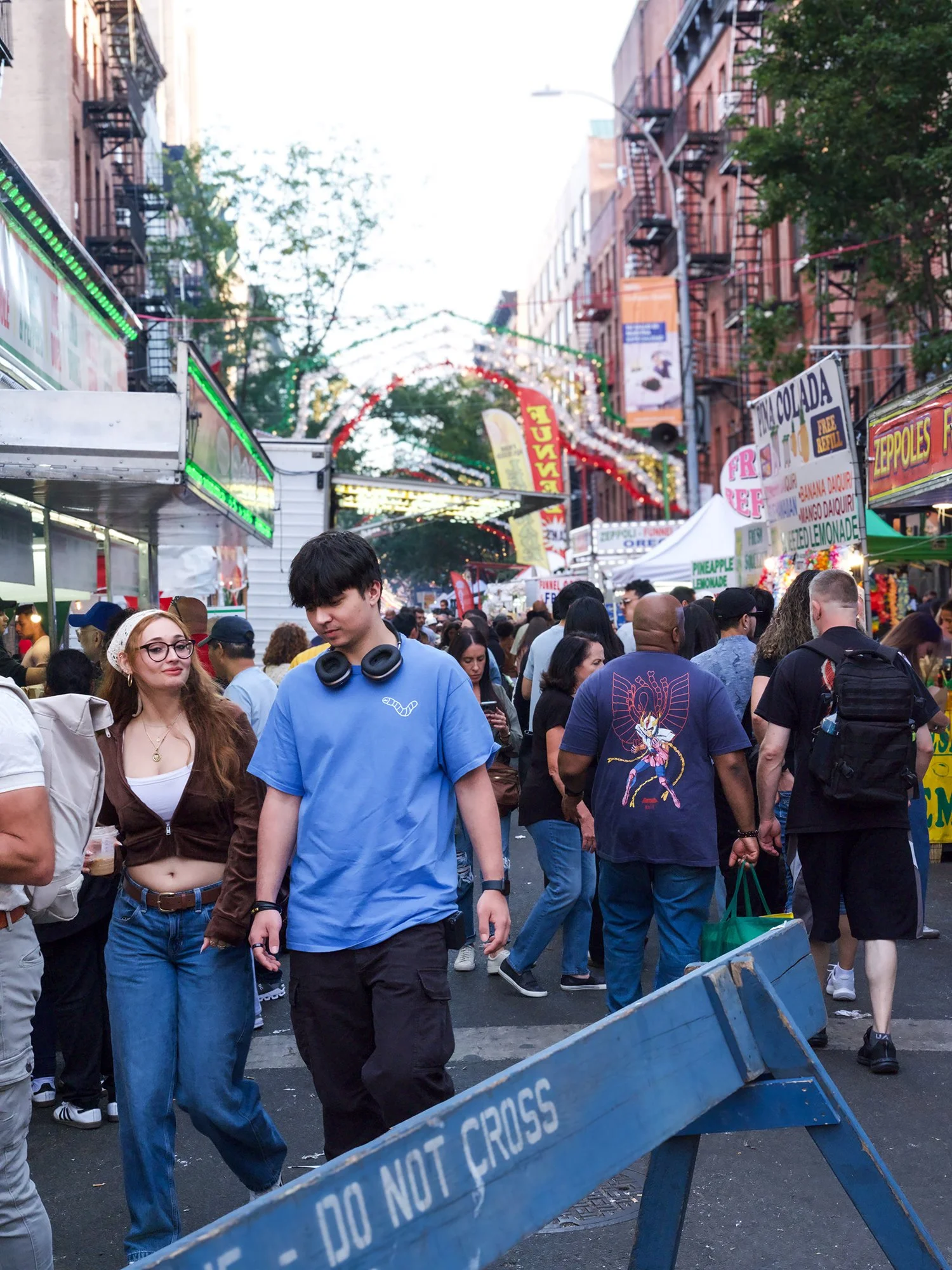 Candid gaze at The Feast of San Gennaro, Little Italy, Manhattan, New York