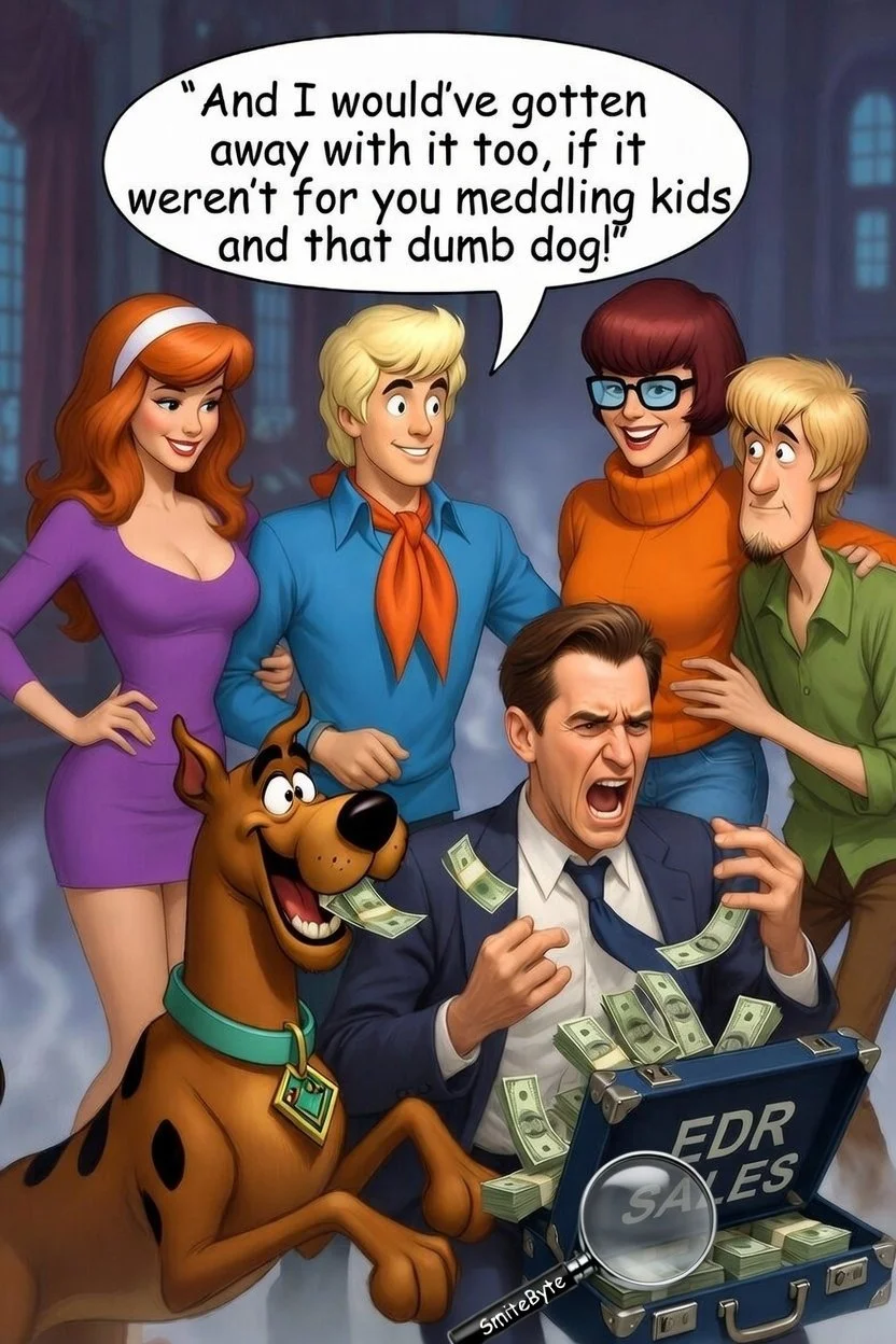 Really? Fire Employees Because Your EDR Antivirus Didn't Work? (A Scooby-Doo Mystery: The Case of the Phantom Phishing Ghost)