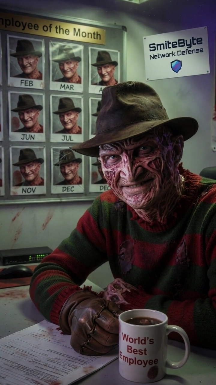 One, Two — Freddy's Coming for You. Three, Four — The Blackbox Locked the Door.