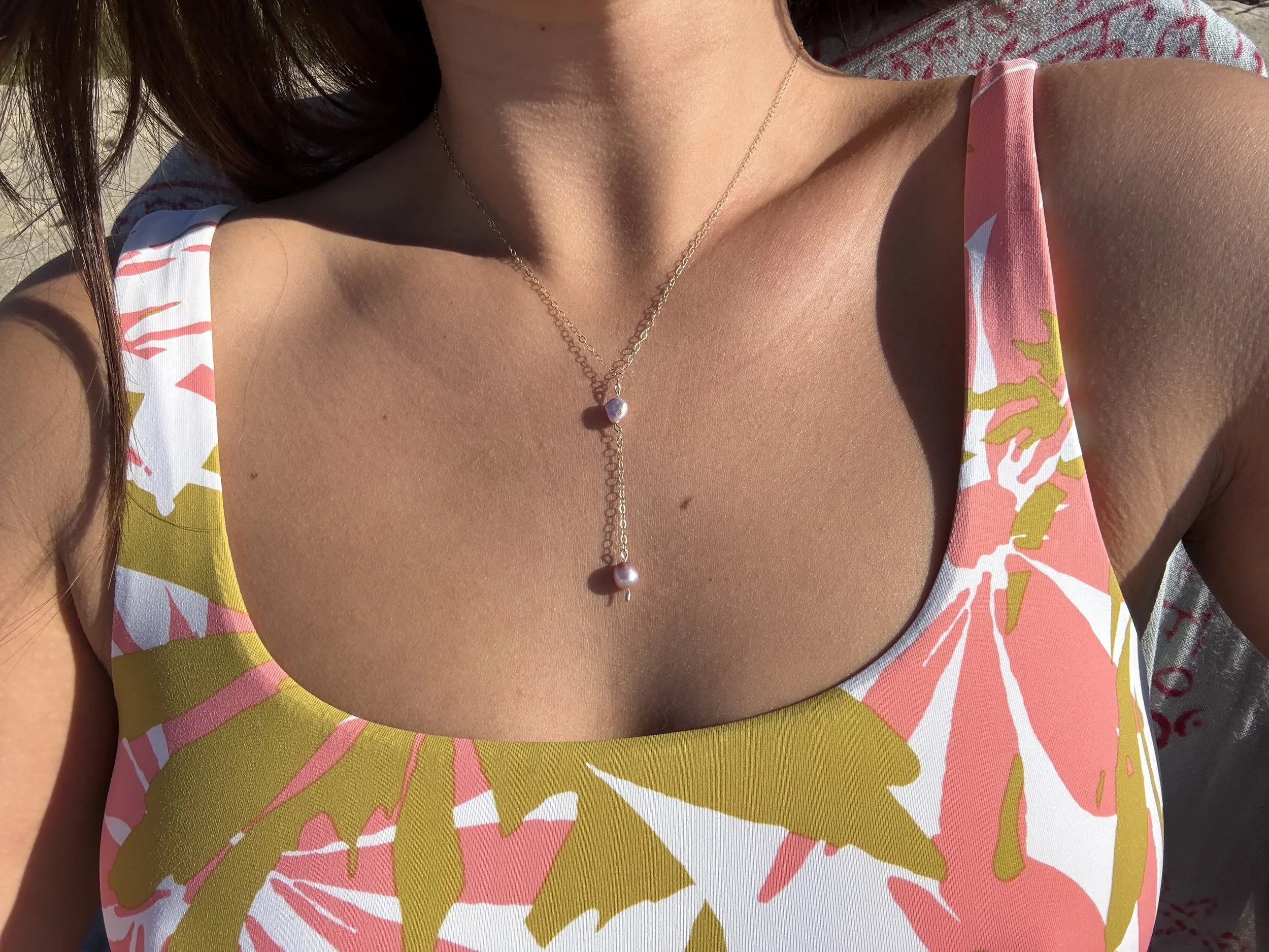 Double Pearl Necklace