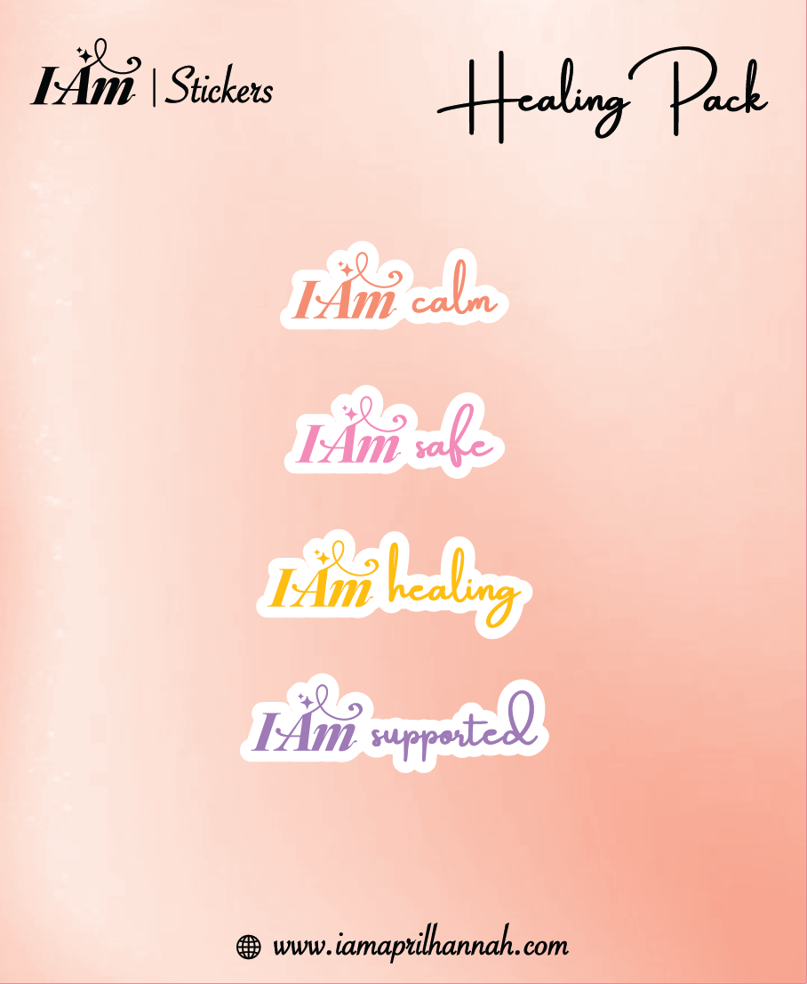 I AM Healing Affirmation Sticker Pack of 4