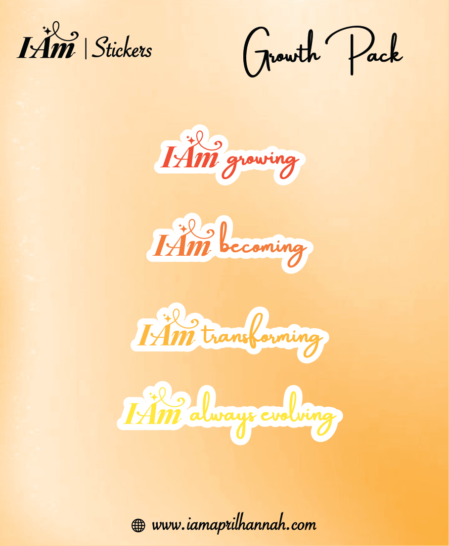 I AM Growth Affirmation Pack of 4