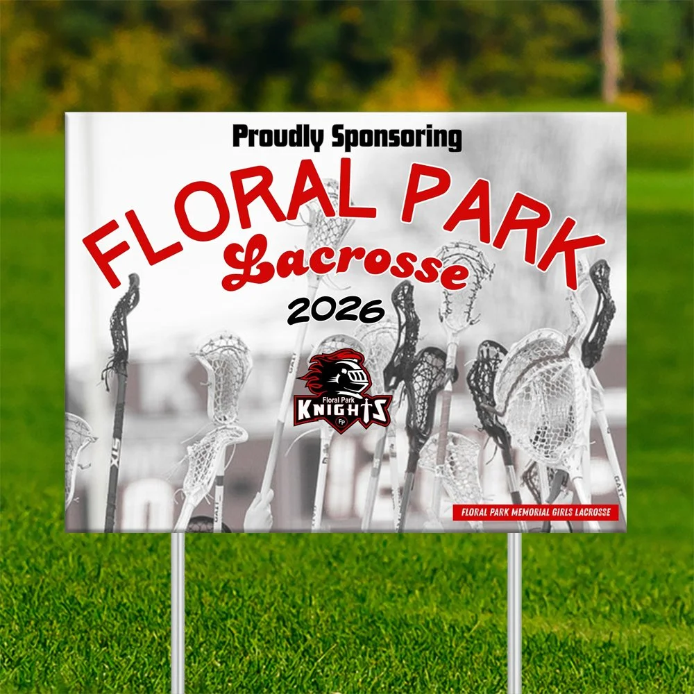 Girls Lacrosse Yard Sign
