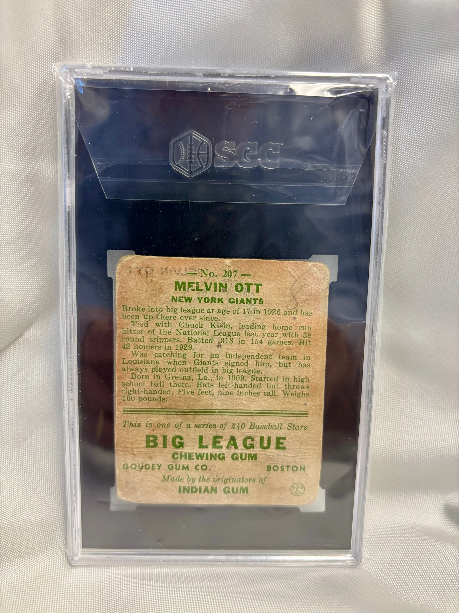 1933 Mel Ott Goudey 1