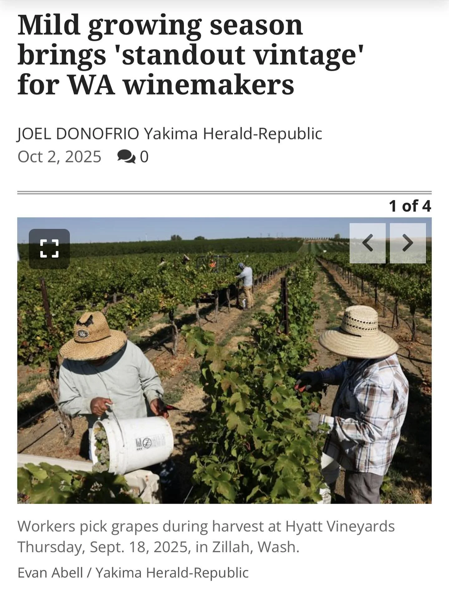 This year&rsquo;s vintage is already showing promise &mdash; not just because of the season, but because of the incredible crew that makes it happen every single day. Their dedication is the heart of Hyatt Vineyards, and we&rsquo;re beyond proud to s