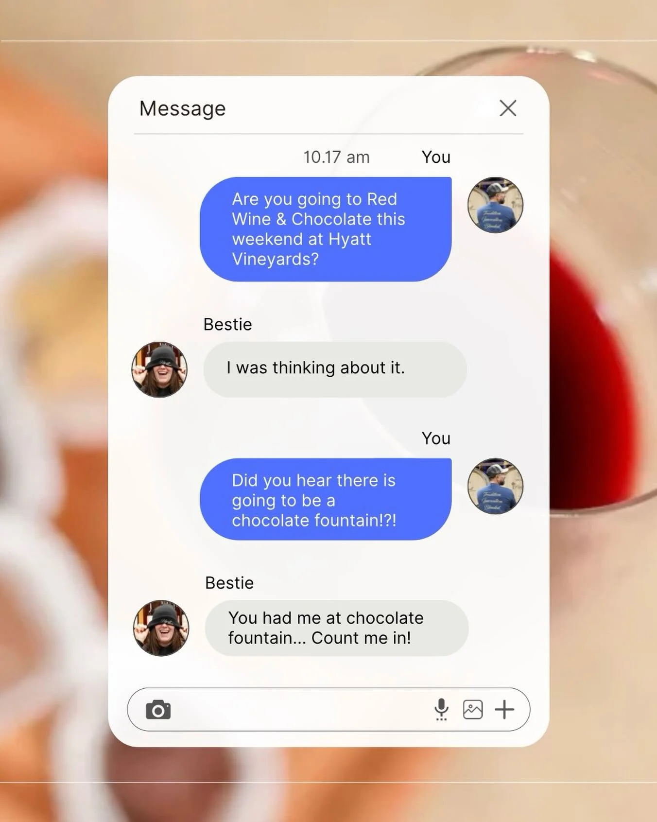 The only convincing we needed: a chocolate fountain.

Experience Red Wine &amp; Chocolate at Hyatt Vineyards, February 13&ndash;16th.

#redwineandchocolate #hyattvineyards #chocolatepairing #wawine #yakimavalley