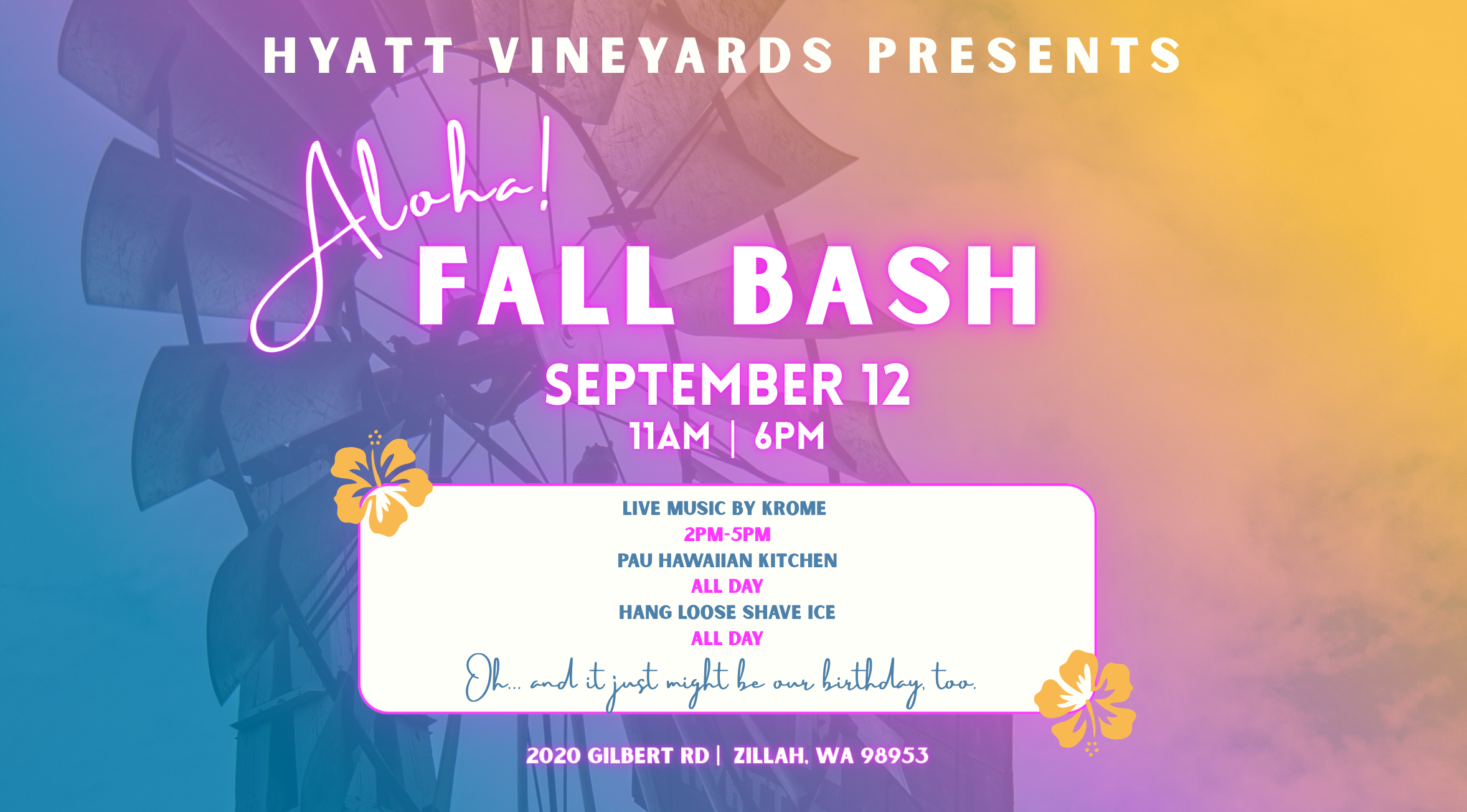 Hyatt Vineyards’ Fall Bash 2026