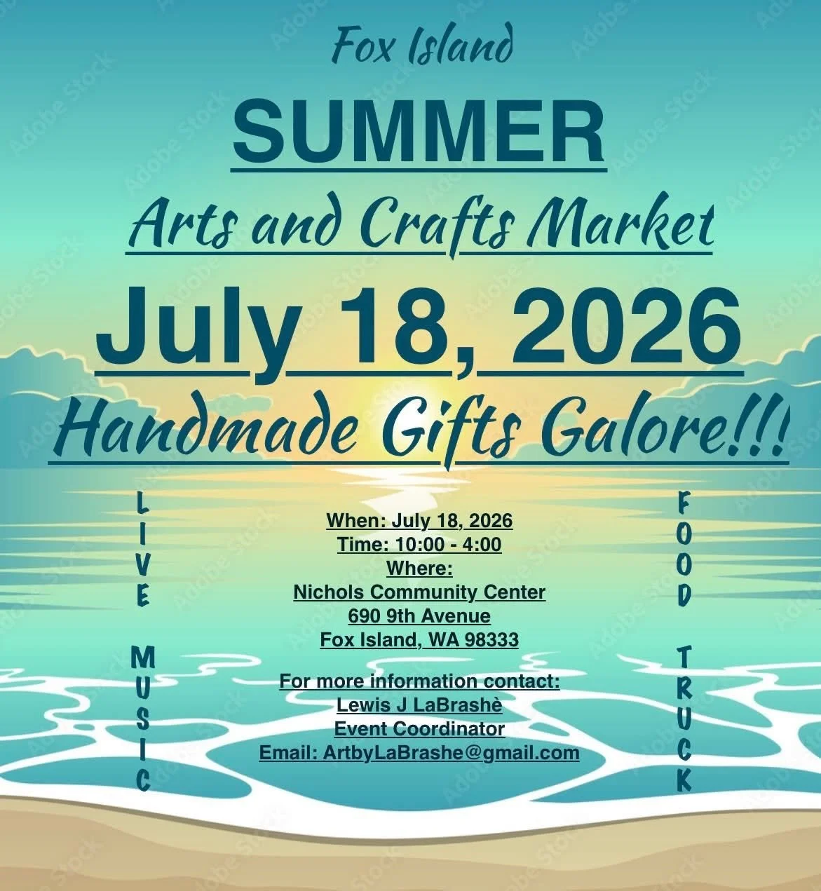 Fox Island Summer Arts & Crafts Market