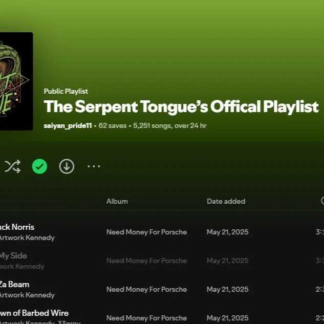 Another placement secured. &lsquo;Bop It&rsquo; just got picked up on a new Spotify playlist.
This rollout is working &mdash; one curator at a time, one listener at a time.
BFE in full motion.
#Tn0Jay #BopIt #PalmSid3Extras #PlaylistPlacement #BFEMus