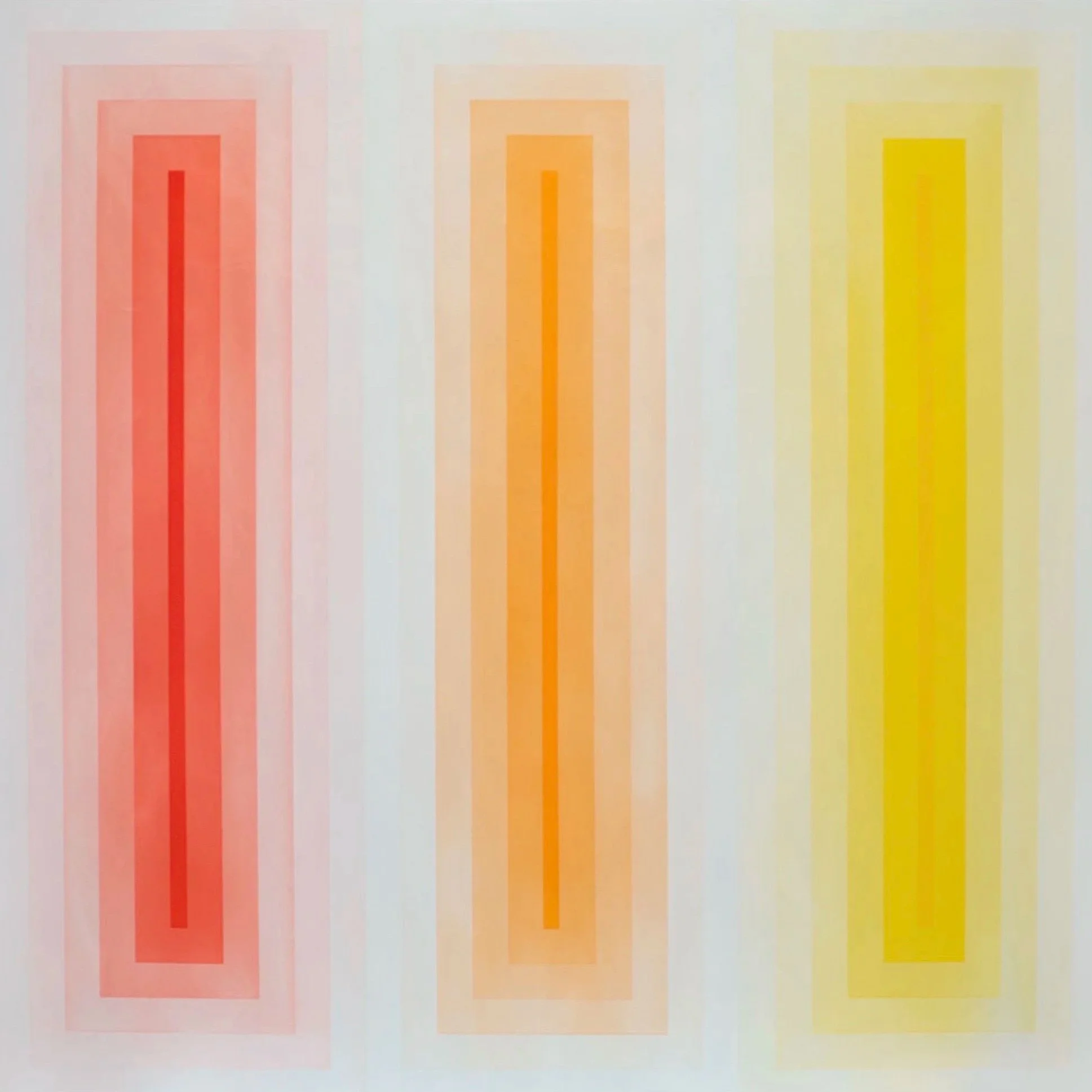 Spectrum – Orange, 2015-17, Acrylic on aluminum, 60x60 inches