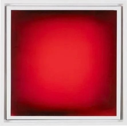 Red 3, 2025, Acrylic on canvas, 16x16 inches