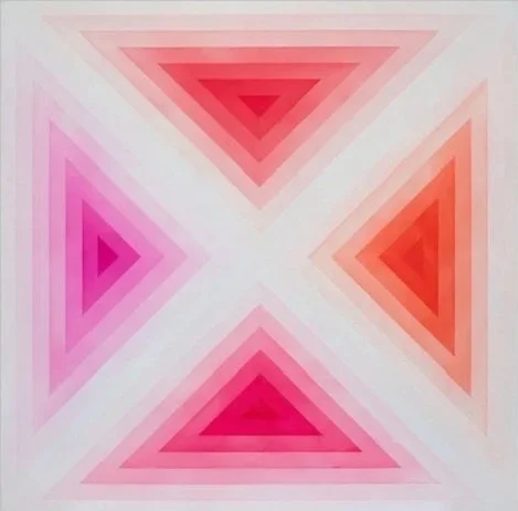 Spectrum – Red, 2015-17, Acrylic on aluminum, 60x60 inches