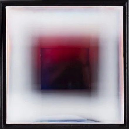 Blur/Focus 9, 2025, Acrylic on canvas, 16x16 inches