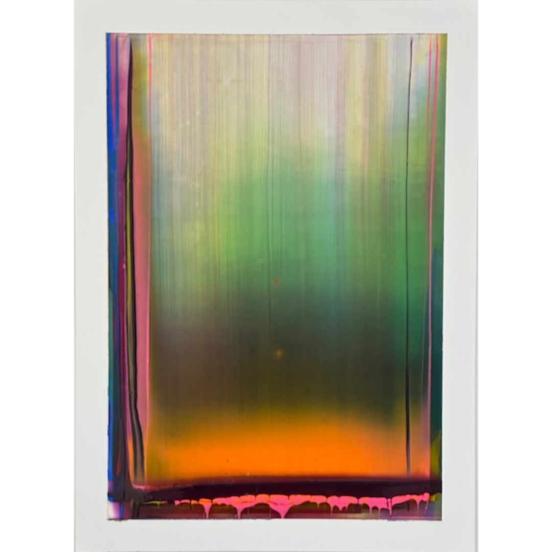 Feb. 9, 2026, 2026, Acrylic on Yupo on Dibond, 24x17.5 inches