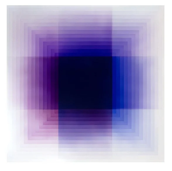 Kin 4 (Violet), 2015, Acrylic on aluminum, 60x60 inches