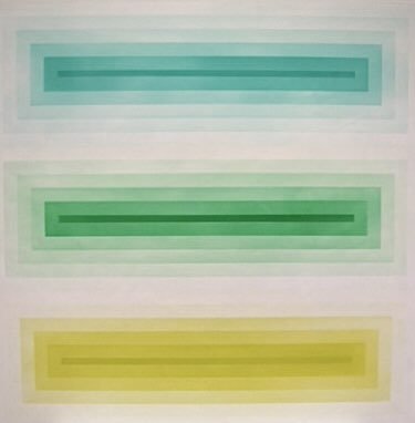 Spectrum – Green, 2015-17, Acrylic on aluminum, 60x60 inches
