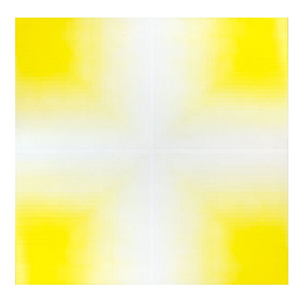 Kin 5 (Yellow), 2015, Acrylic on aluminum, 60x60 inches