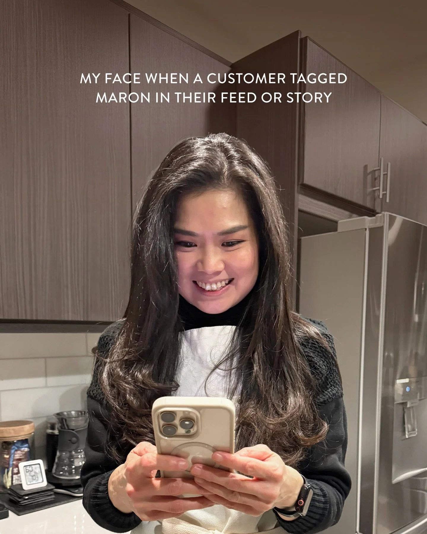 Every time you tag us with a smile and kind words, our hearts feel full 🤎
We&rsquo;re so grateful to be part of your sweet moments. Thank you for choosing Maron 🤗