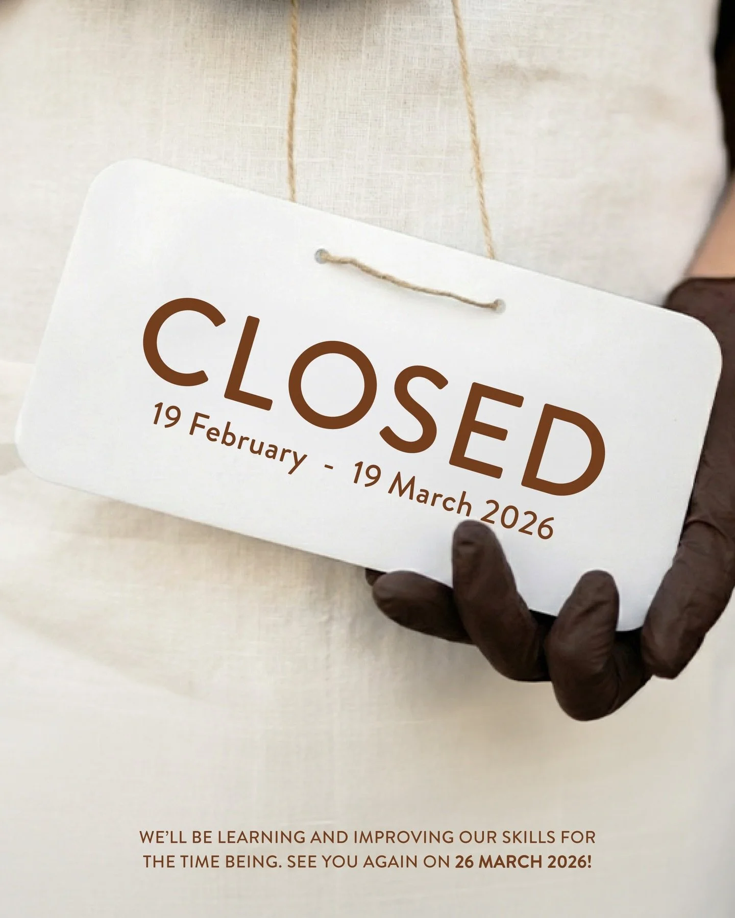 From Feb 19 to Mar 19, our kitchen lights will be taking a short rest.
During this time, we&rsquo;ll be learning, refining, and exploring new skills to bring even more goodness to Maron 🥐🤍
Thank you for your patience and constant love! We can&rsquo