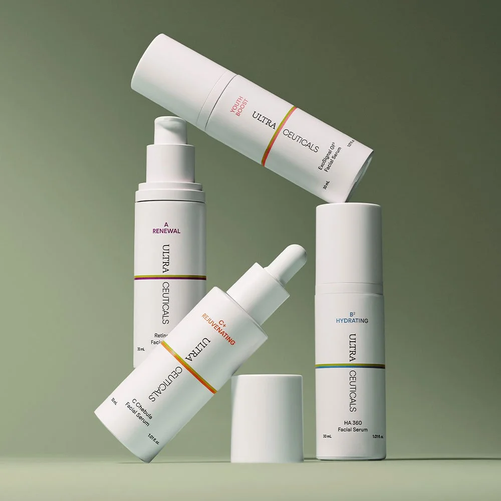 Ultraceuticals Serums displayed together