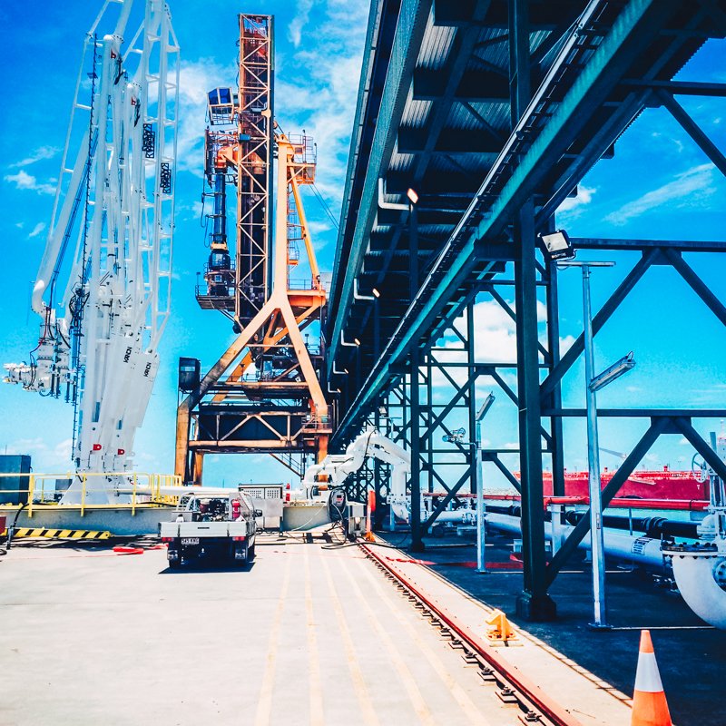 Mackay port image inside the industrial area