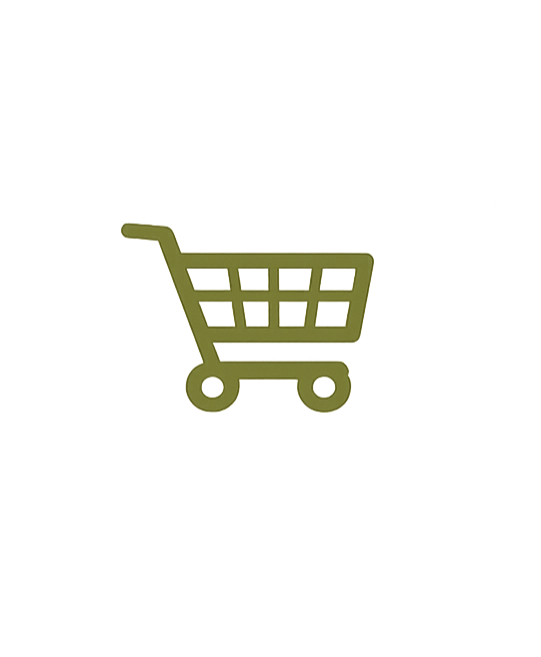 Icon of a shopping cart on a pole.