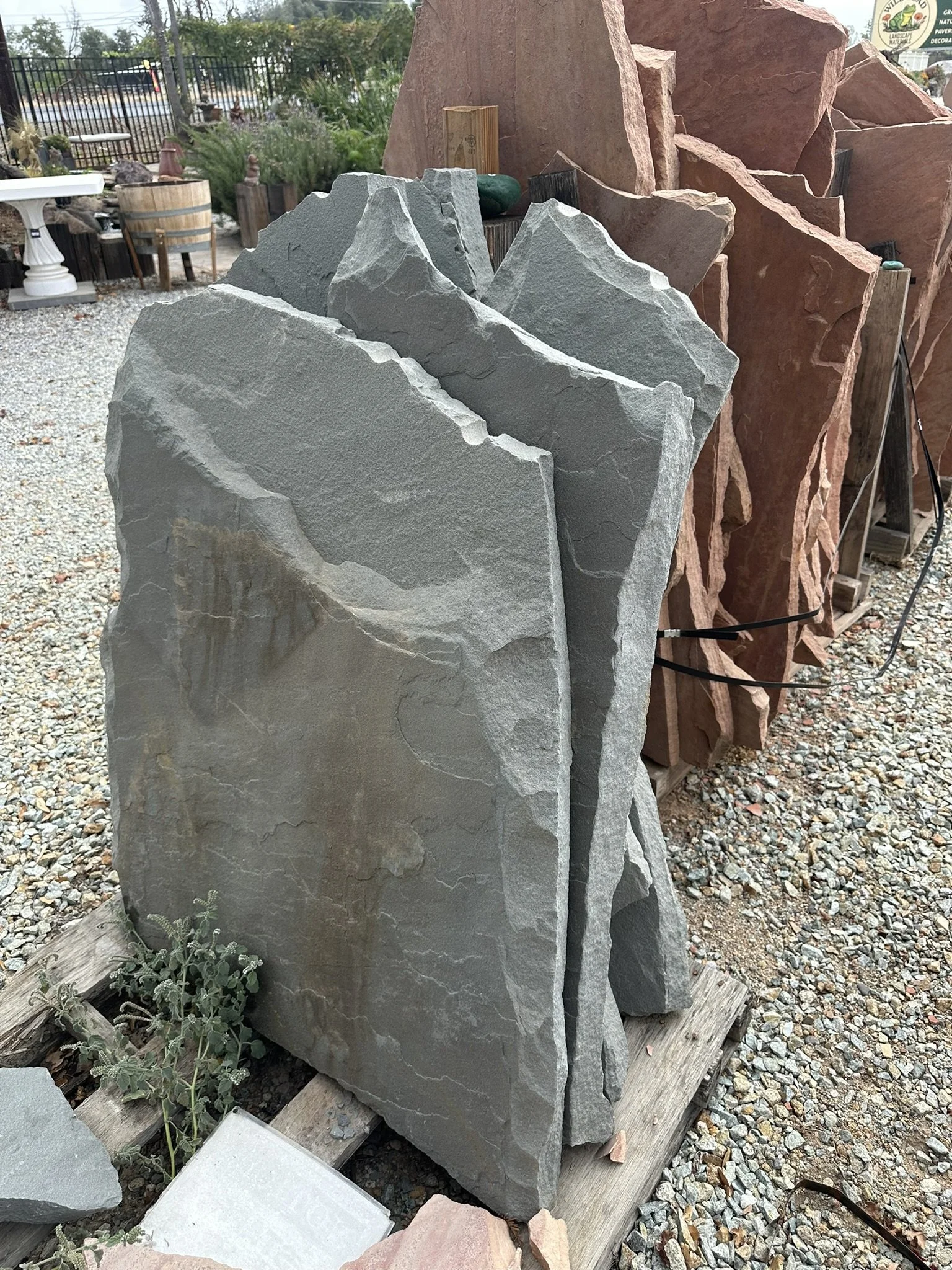 Arizona Sandstone Flagstone "Pennsylvania Blue" Colors sold per LB