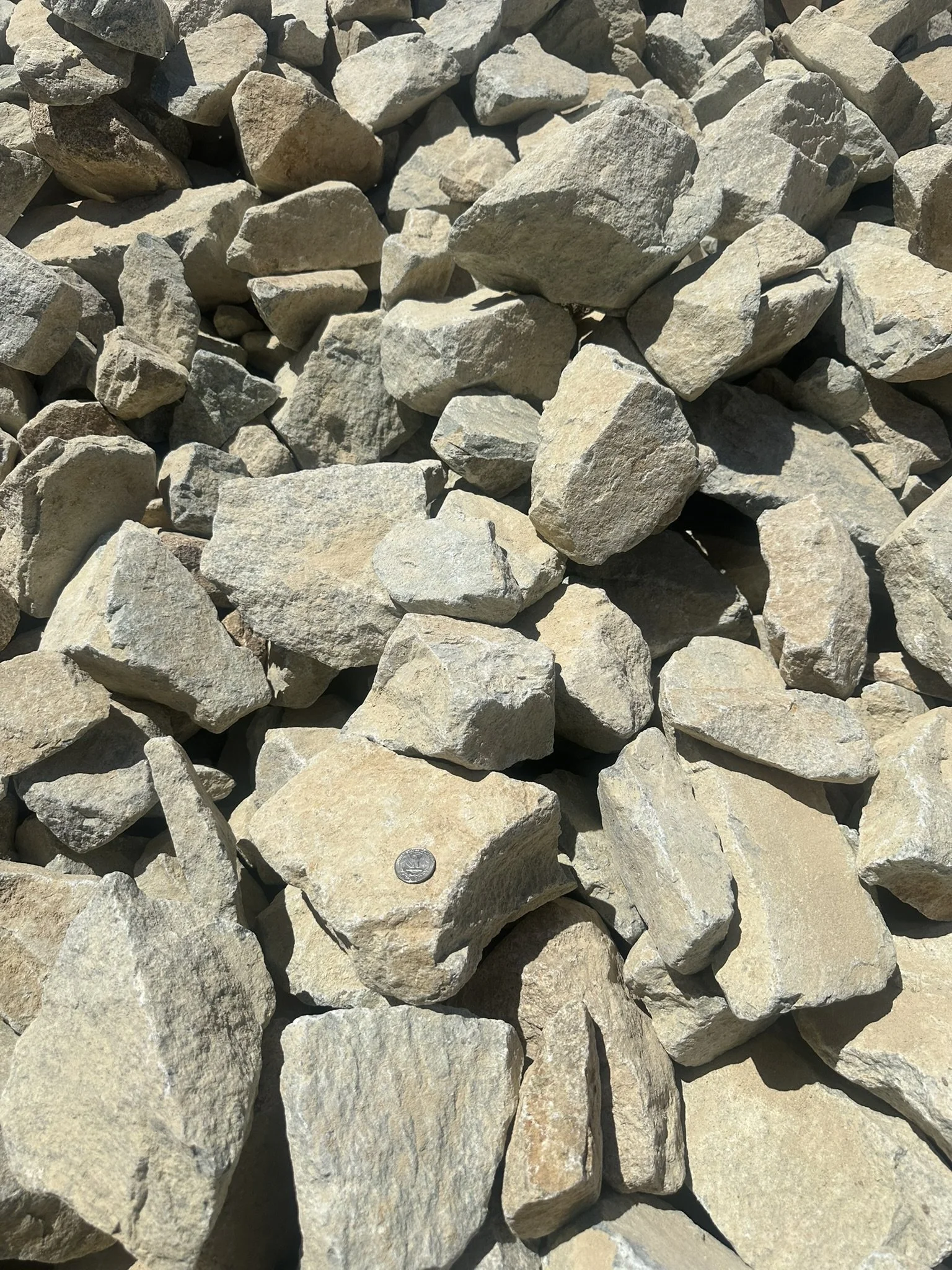 Granite 3"x8" Crushed Cobble