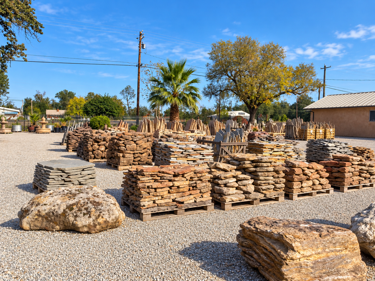 Pallets of natural Rock and flagstone for sale