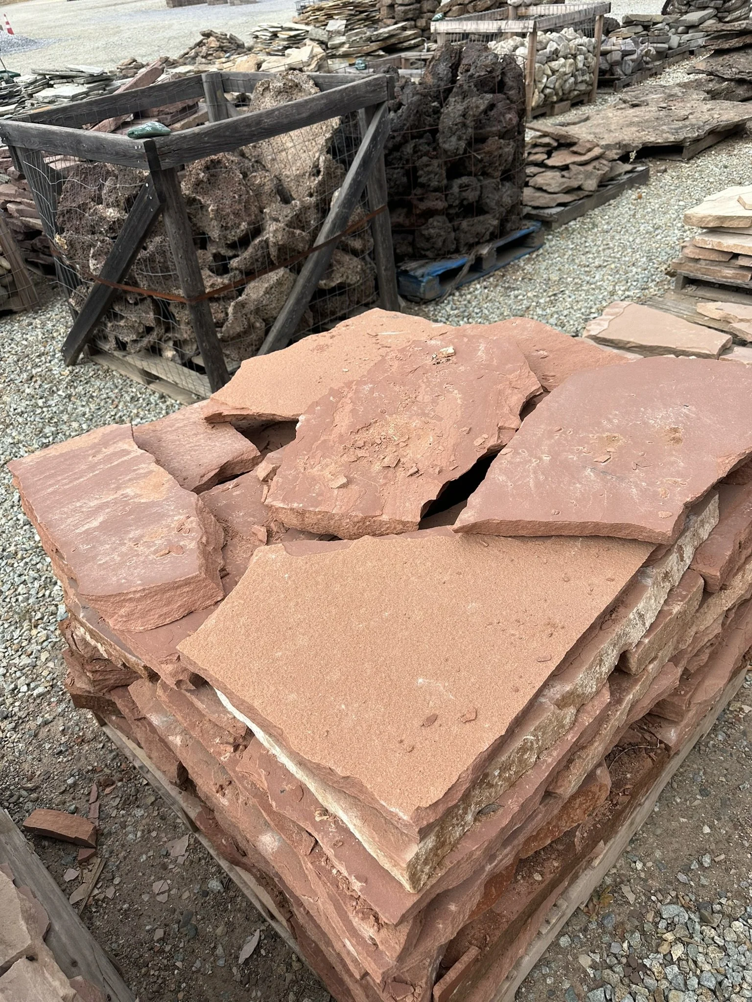 Arizona Sandstone Patio Flagstone  "Sedona" Color sold per LB