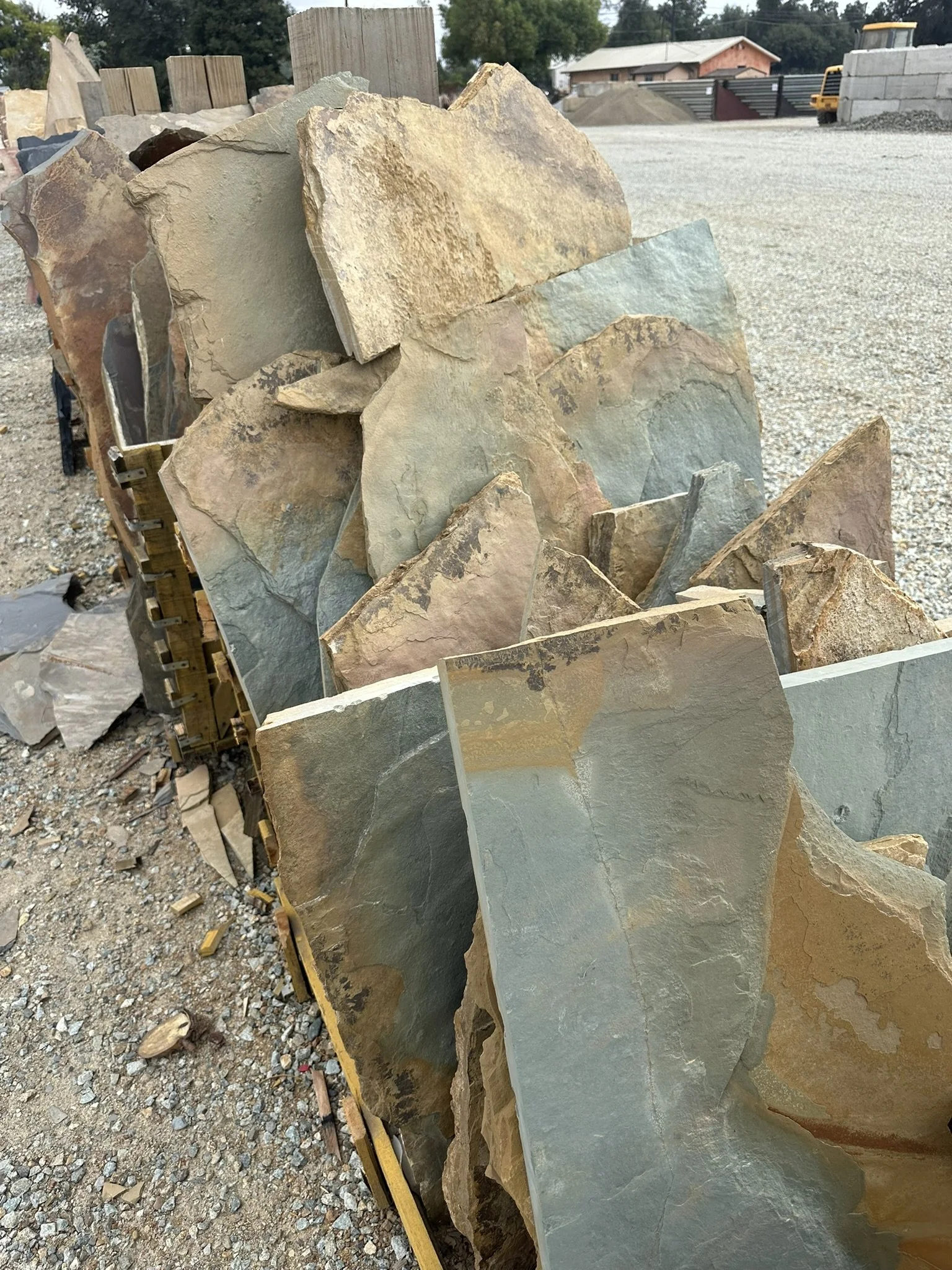 Green Rustic Slate Flagstone sold per LB