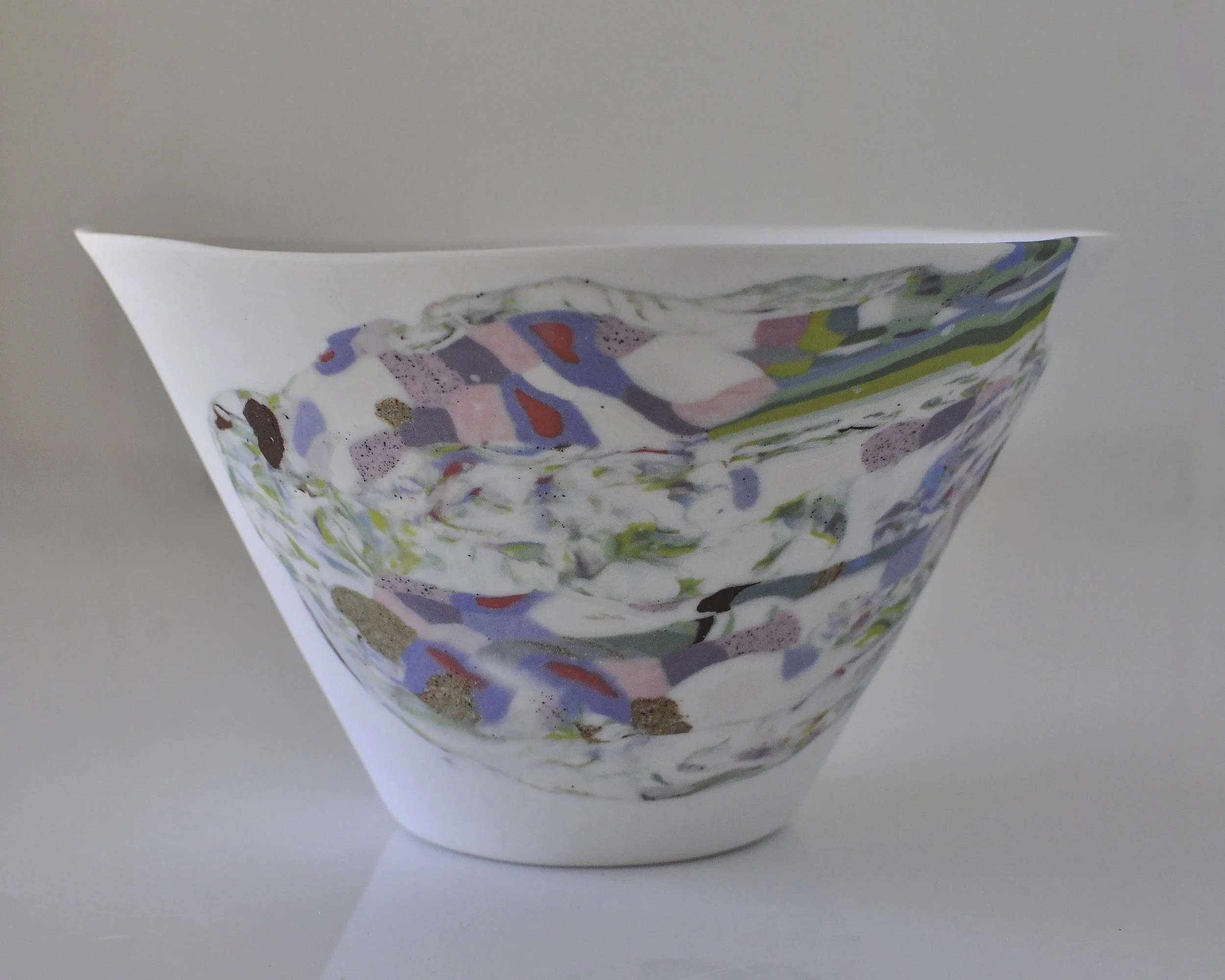 Nerikomi Porcelain Bowl